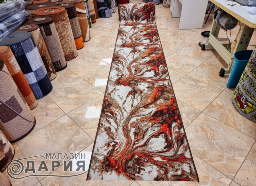 Мокетена пътека ERIKA 8033 beige/orange